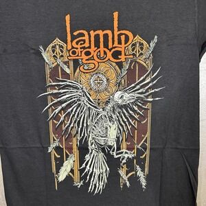 Lamb Of God Shirt Trash Metal Band T-Shirt Global‎ Short Sleeve Size S New